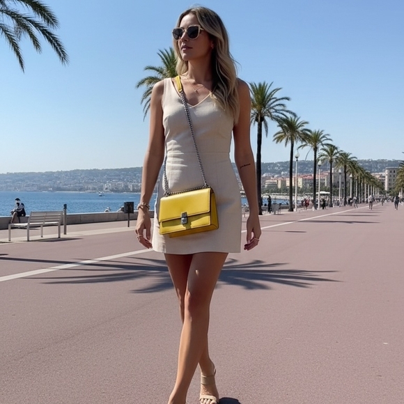 Sold Fendi Small Kan 1 - 2 Way Bag with Silver Hardware - Picture 3 of 7